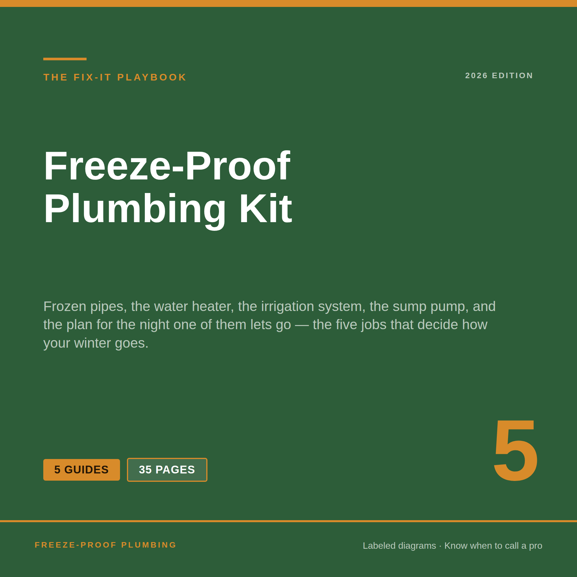Freeze-Proof Plumbing Kit — 5 winter plumbing guides