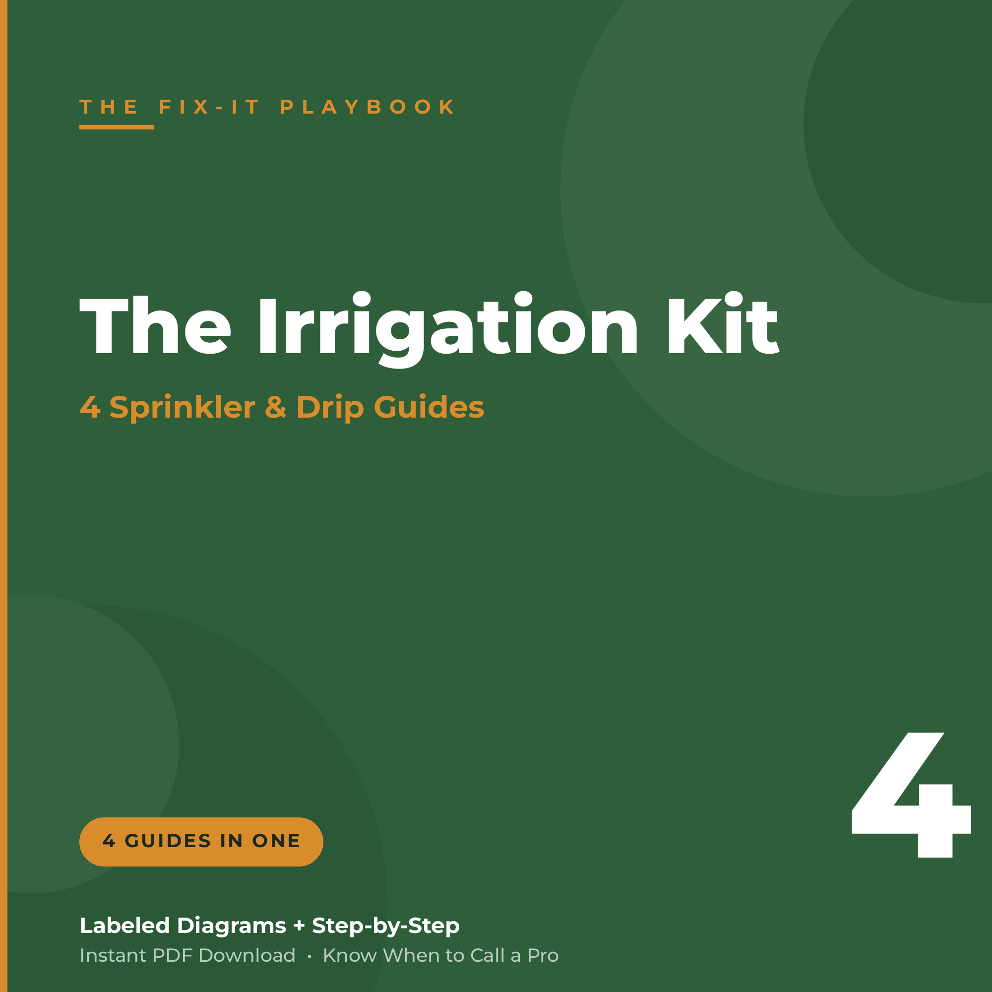 Irrigation Repair Kit — 4 sprinkler & drip guides