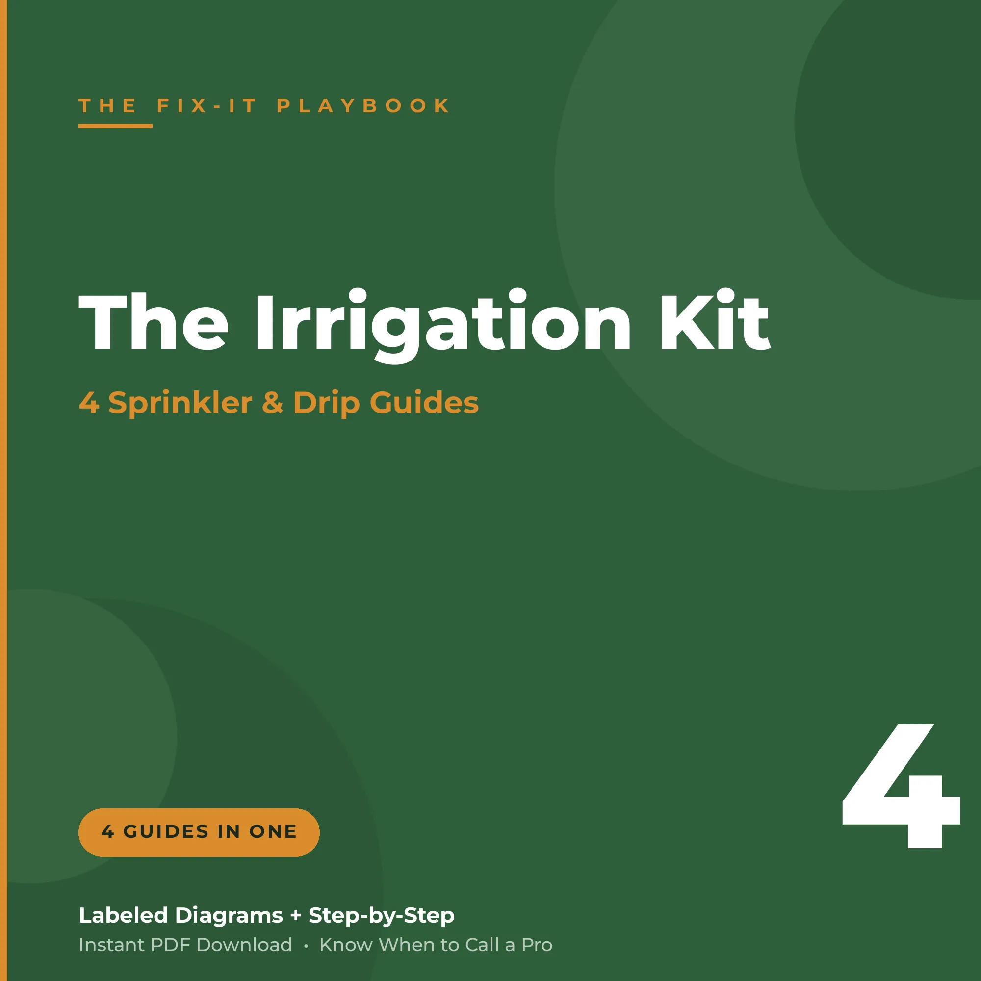 Irrigation Repair Kit — 4 sprinkler & drip guides