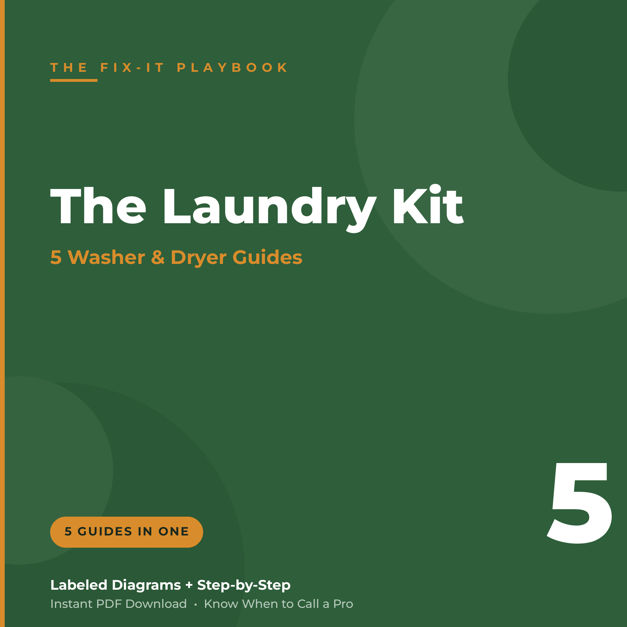 Laundry Repair Kit — 5 washer & dryer guides