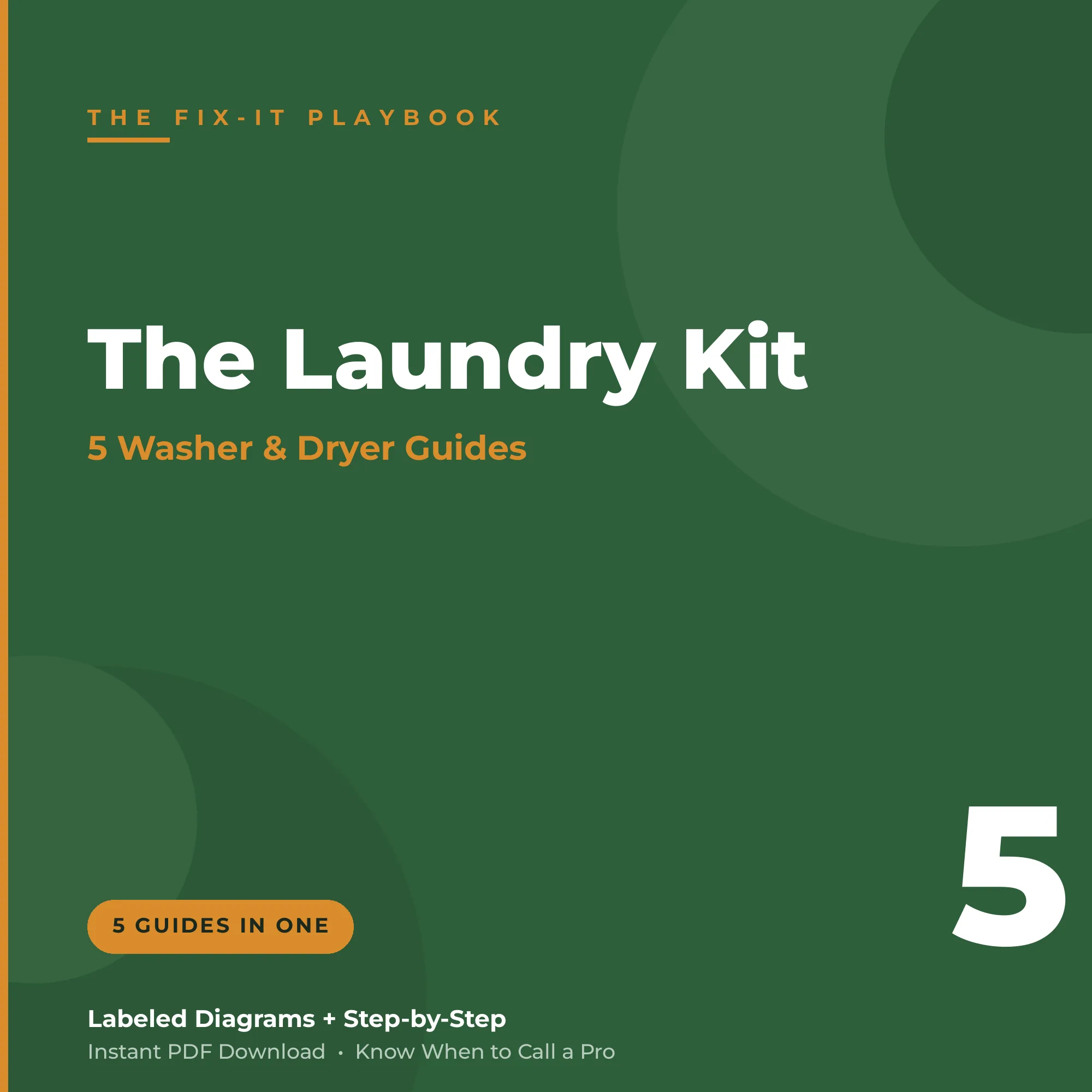 Laundry Repair Kit — 5 washer & dryer guides
