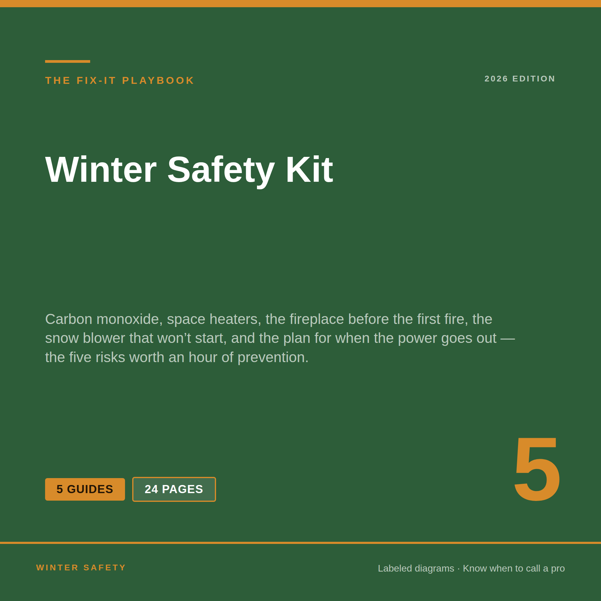 Winter Safety Kit — 5 winter safety guides