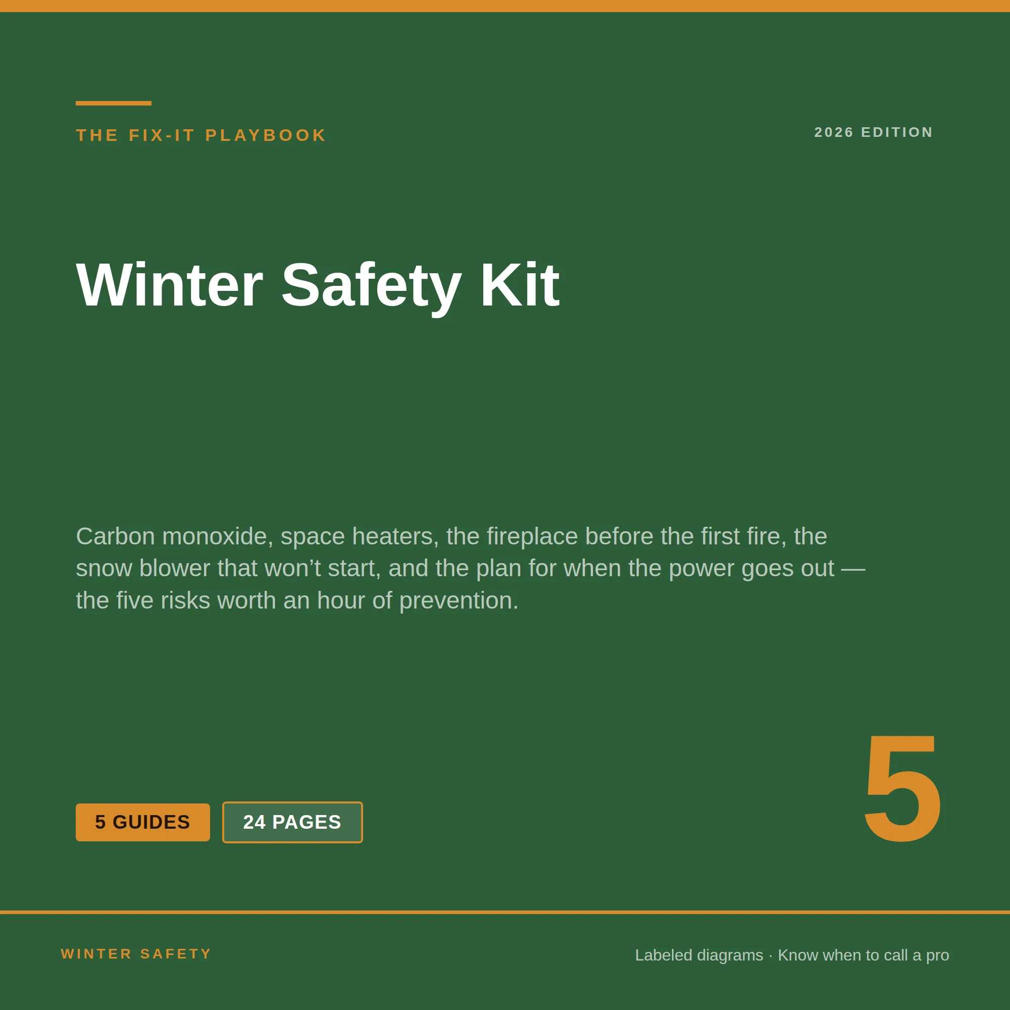 Winter Safety Kit — 5 winter safety guides