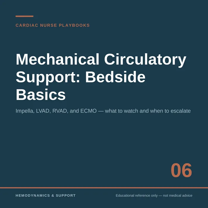 Mechanical Circulatory Support: Bedside Basics — Cardiac Nurse Playbooks