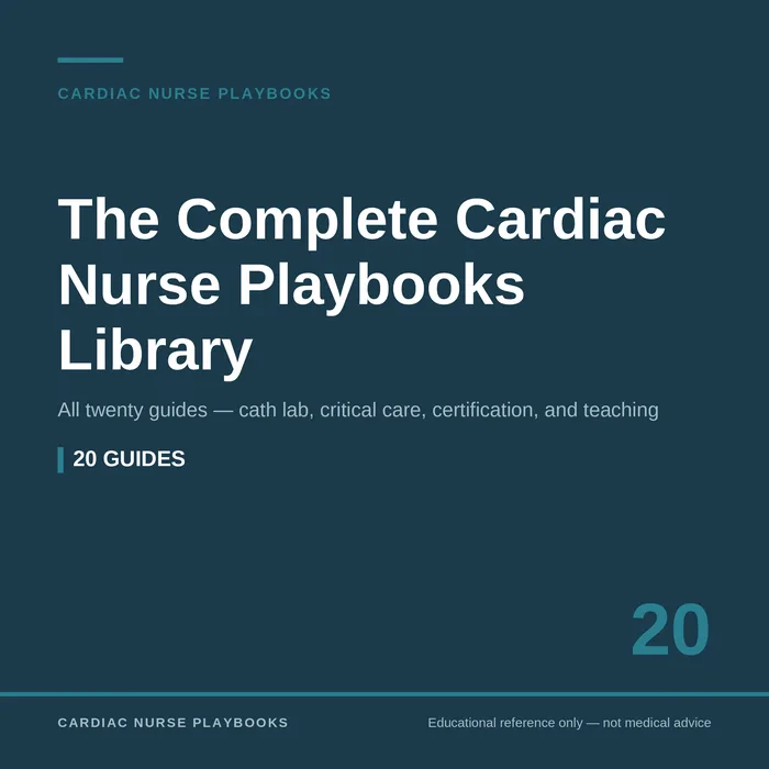 The Complete Cardiac Nurse Playbooks Library — all 20 guides