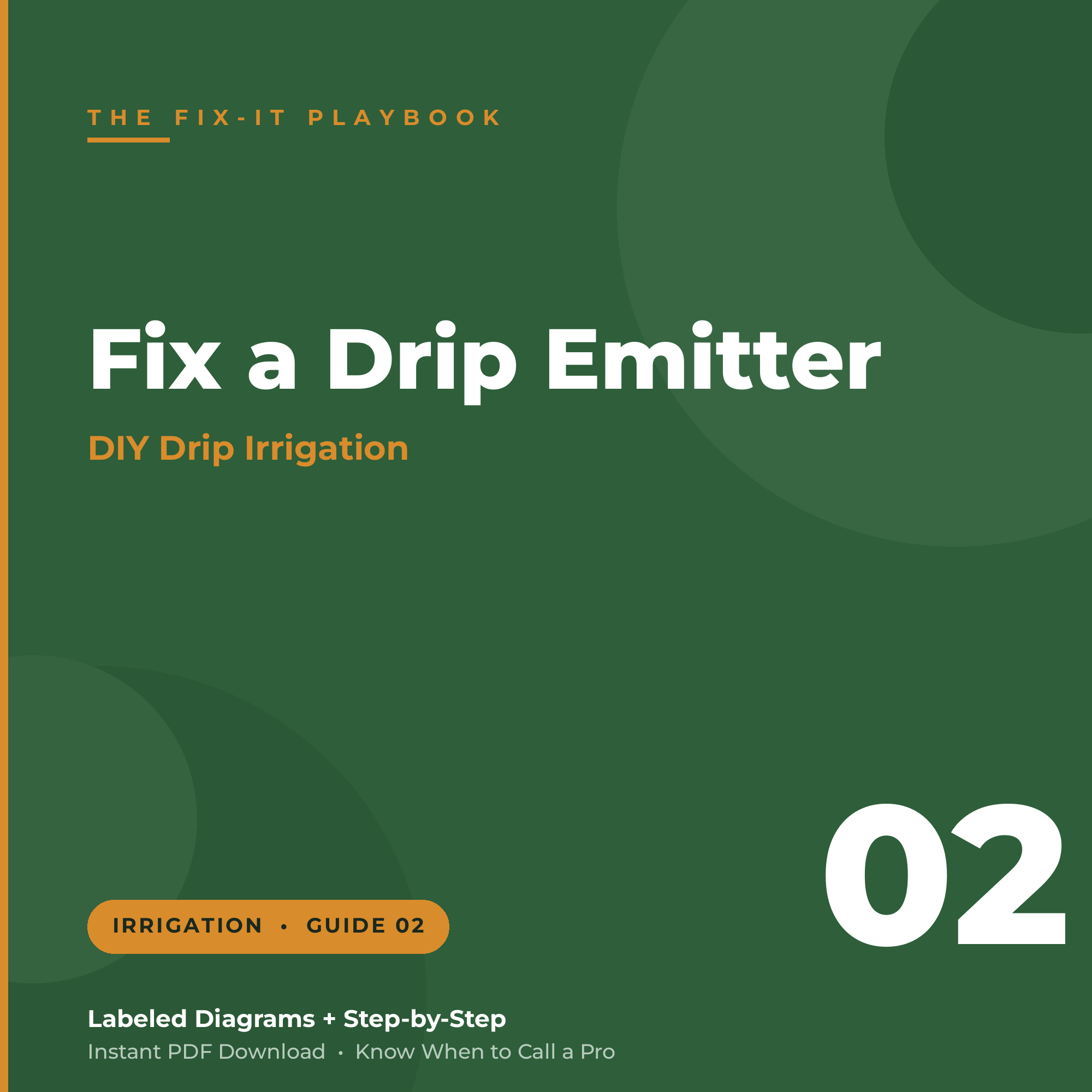 How to Fix a Drip Emitter