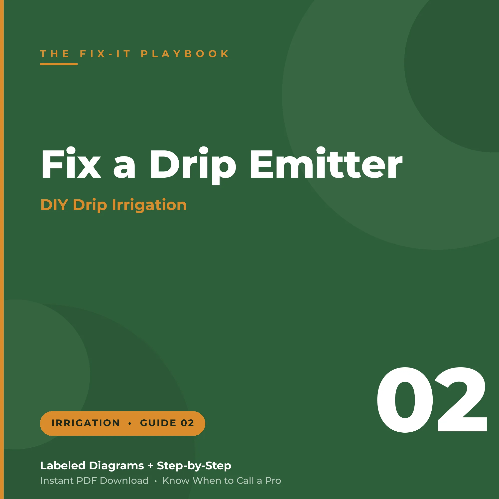 How to Fix a Drip Emitter