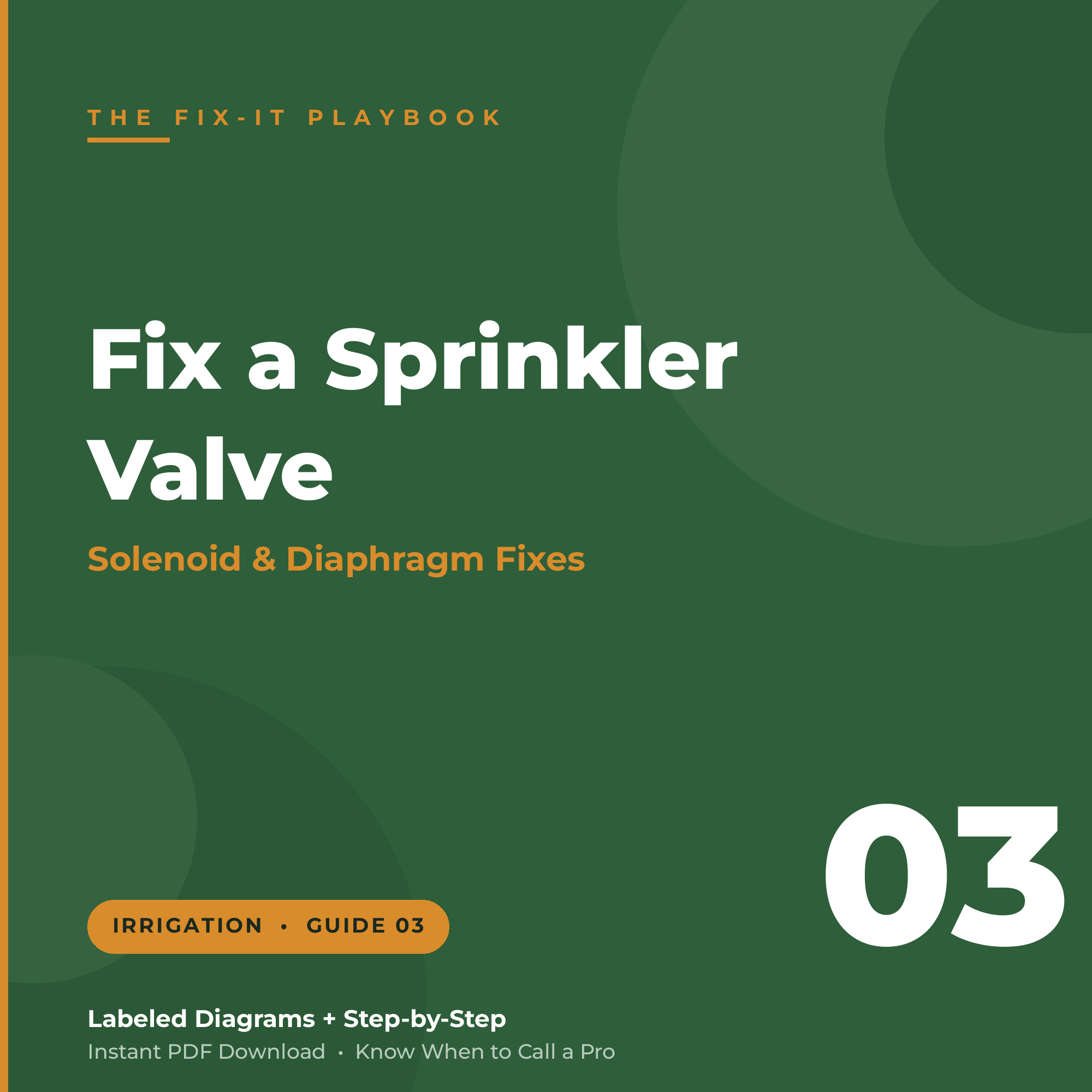 How to Fix a Sprinkler Valve
