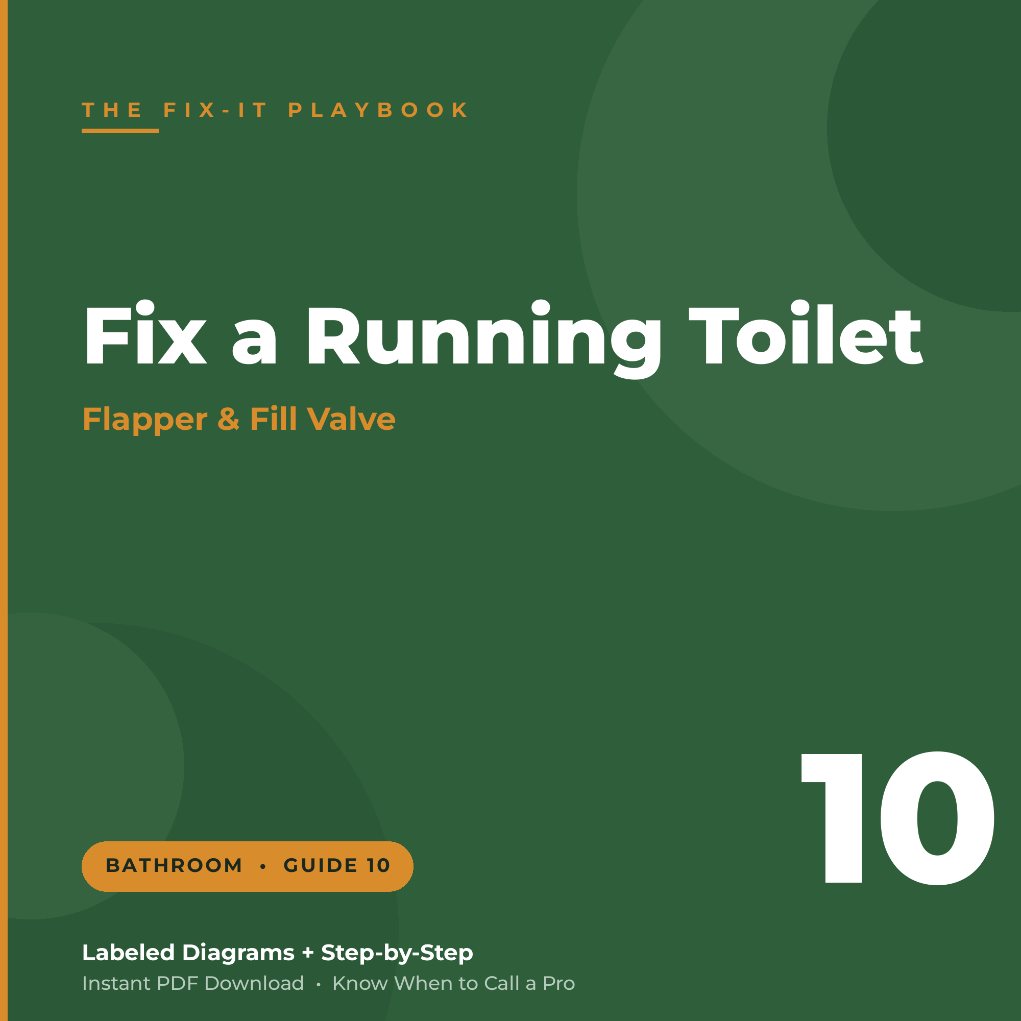 How to Fix a Running Toilet