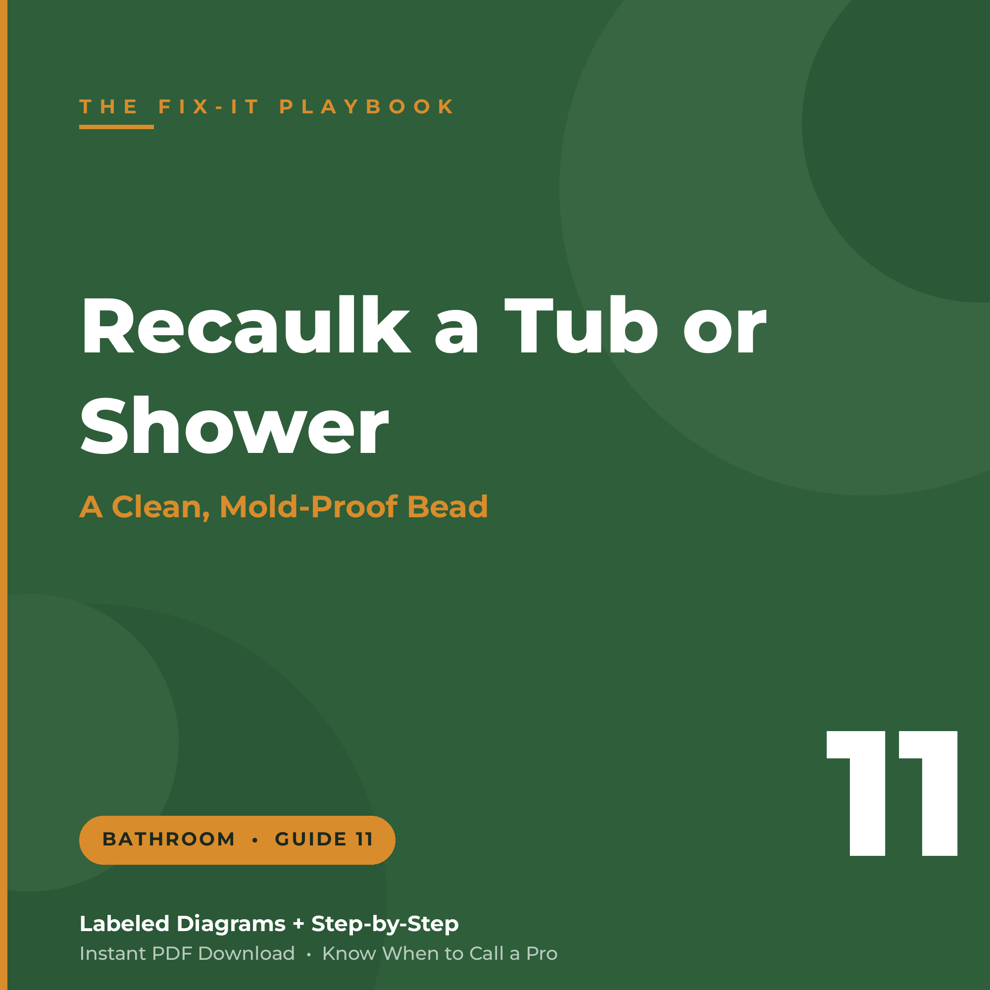 How to Recaulk a Tub or Shower