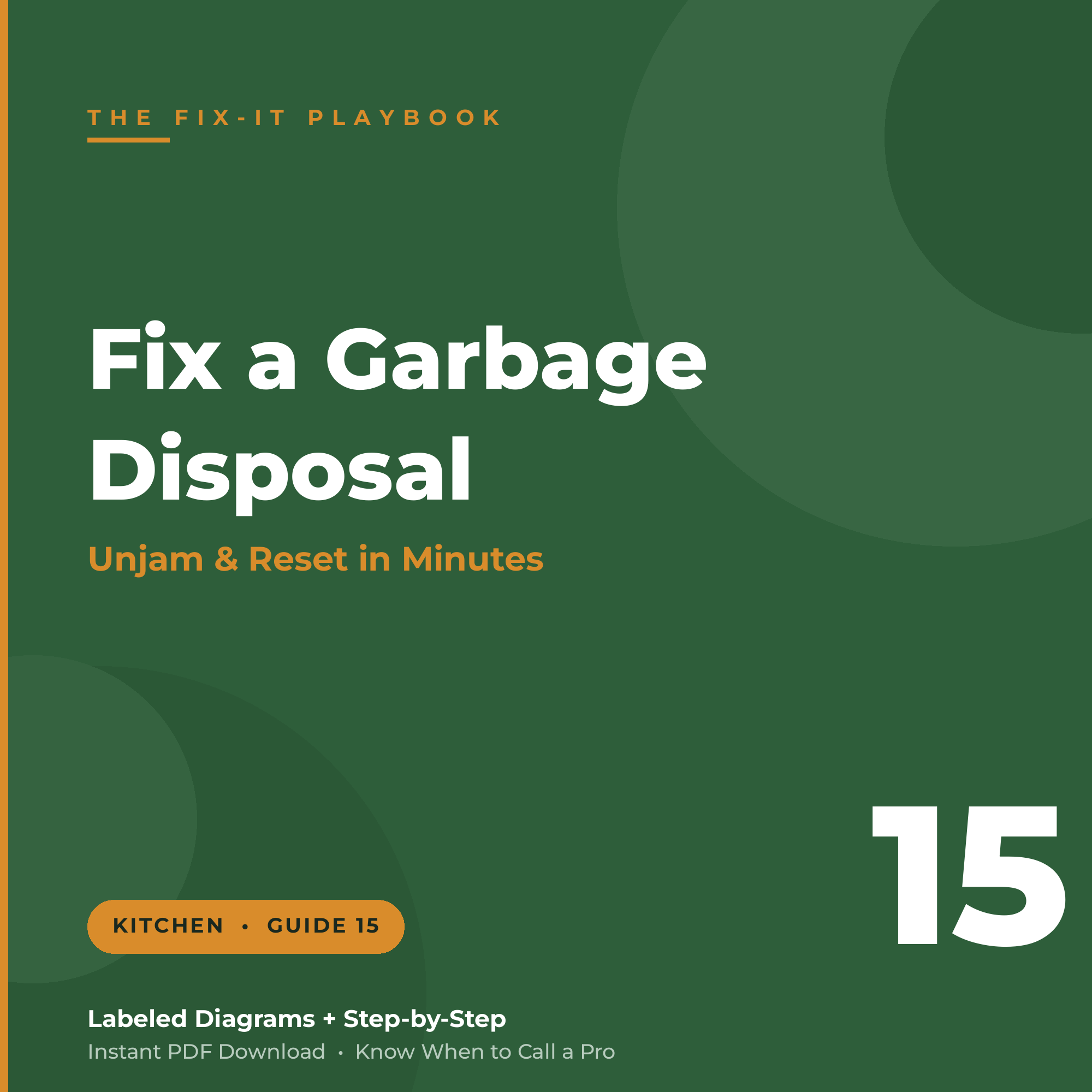 How to Fix a Garbage Disposal