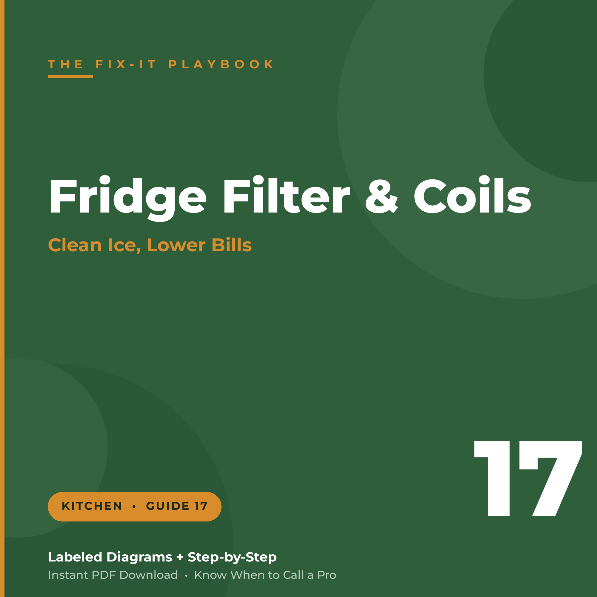 Fridge Water Filter & Coil Cleaning