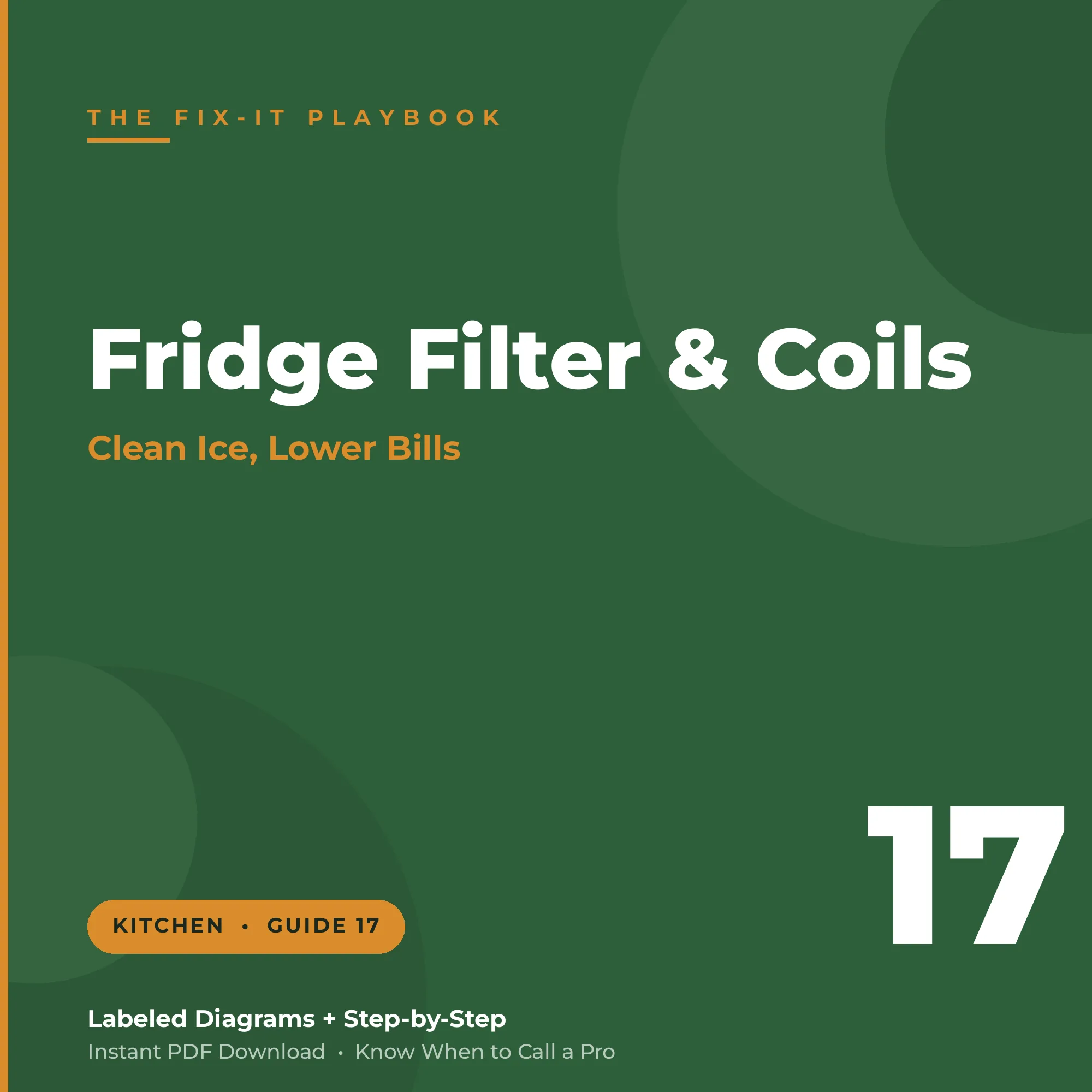 Fridge Water Filter & Coil Cleaning