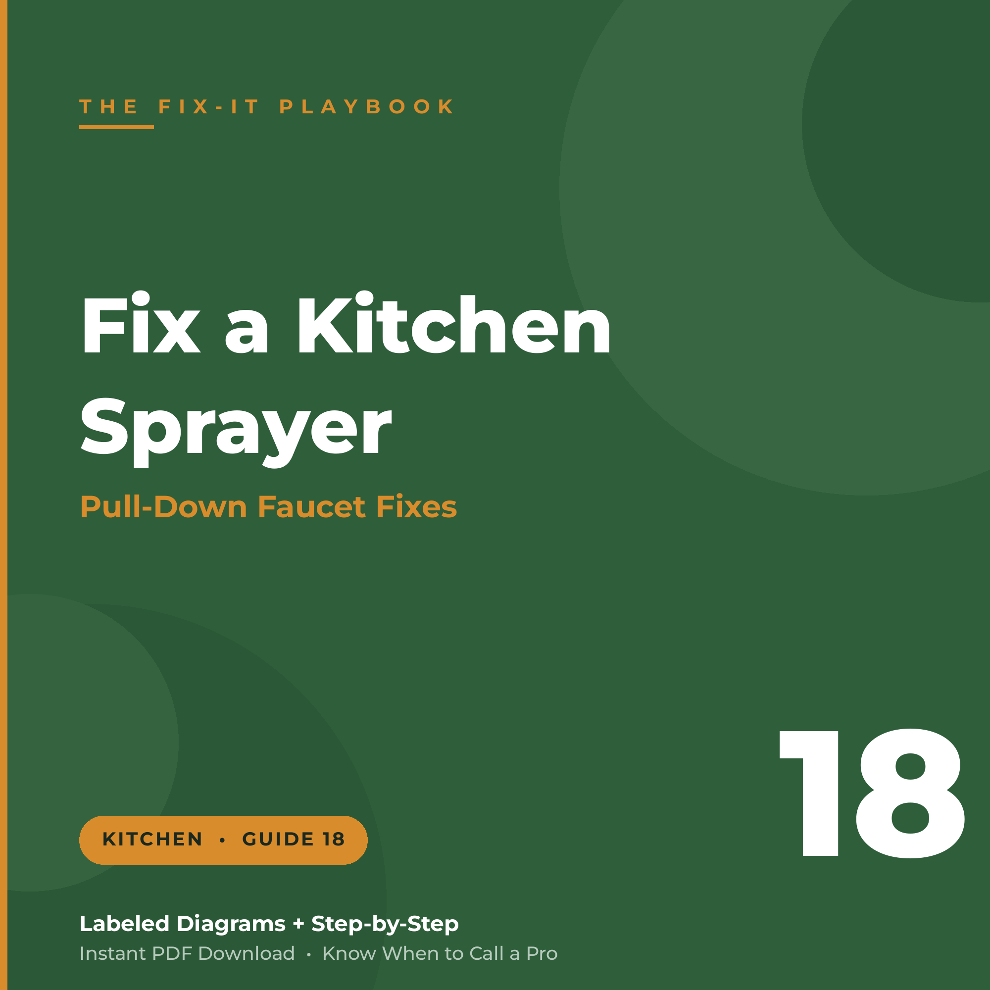 How to Fix a Kitchen Faucet & Sprayer