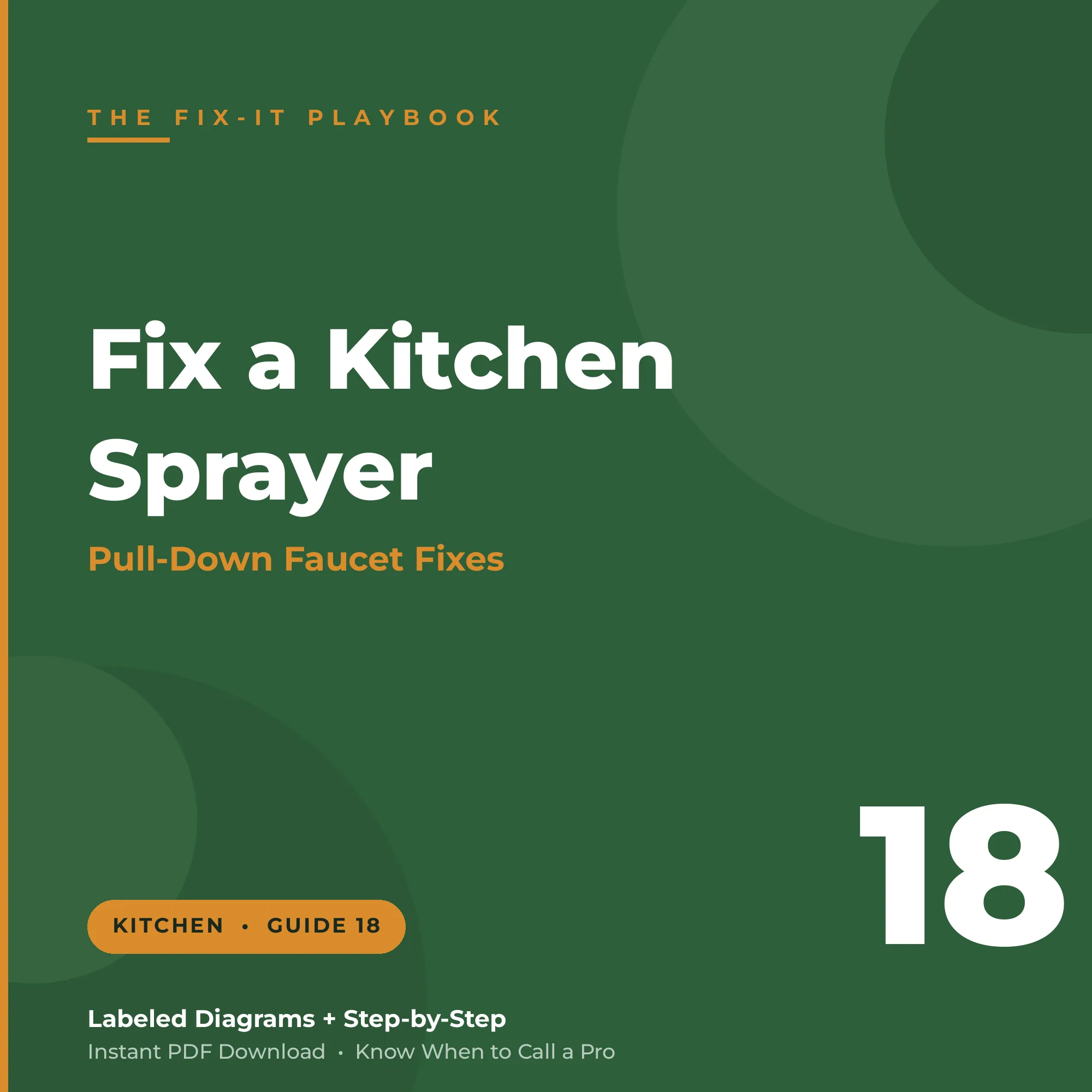 How to Fix a Kitchen Faucet & Sprayer
