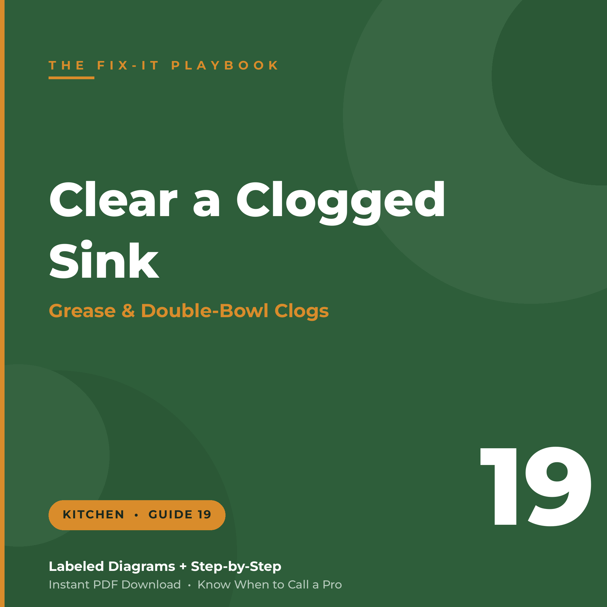 How to Clear a Clogged Kitchen Sink