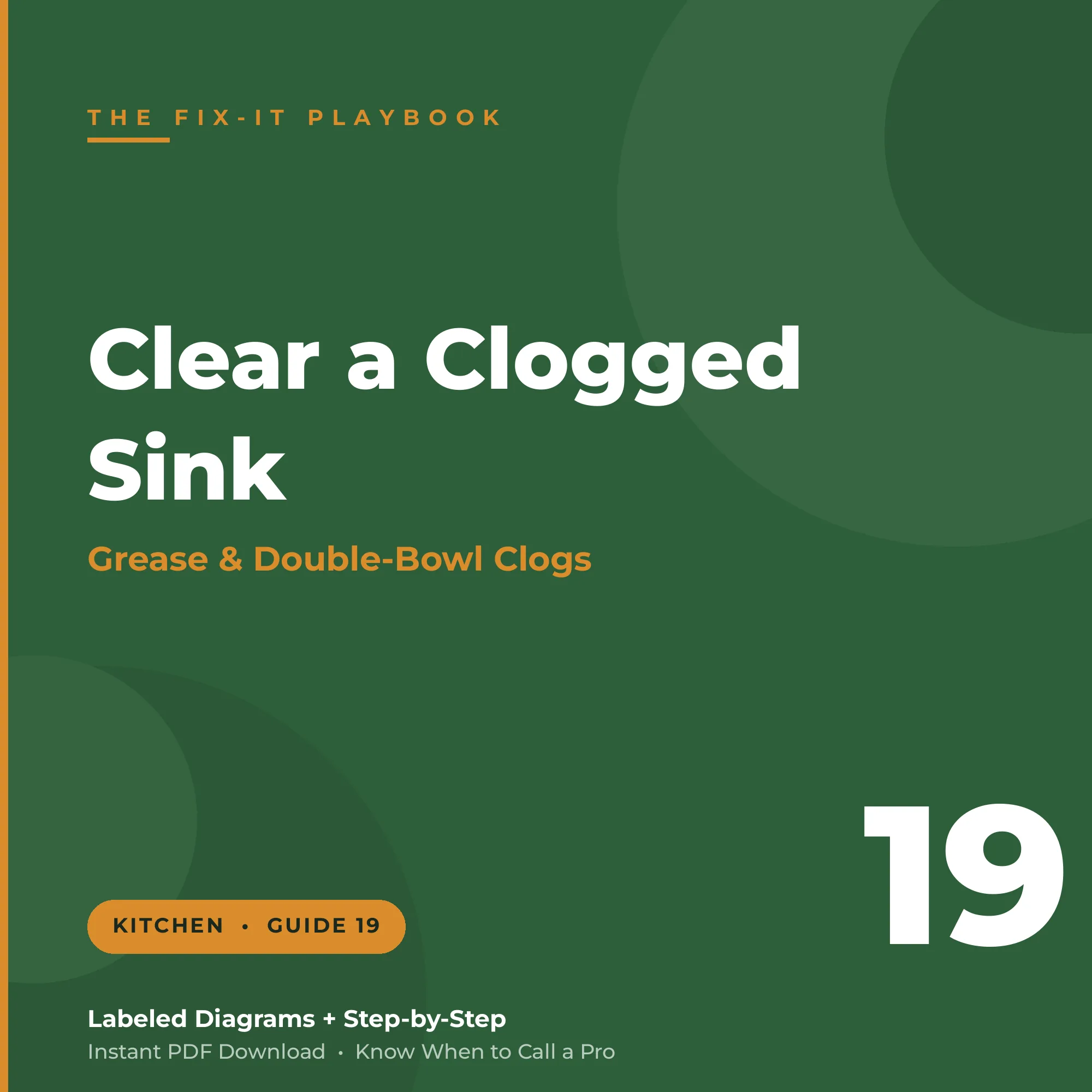 How to Clear a Clogged Kitchen Sink