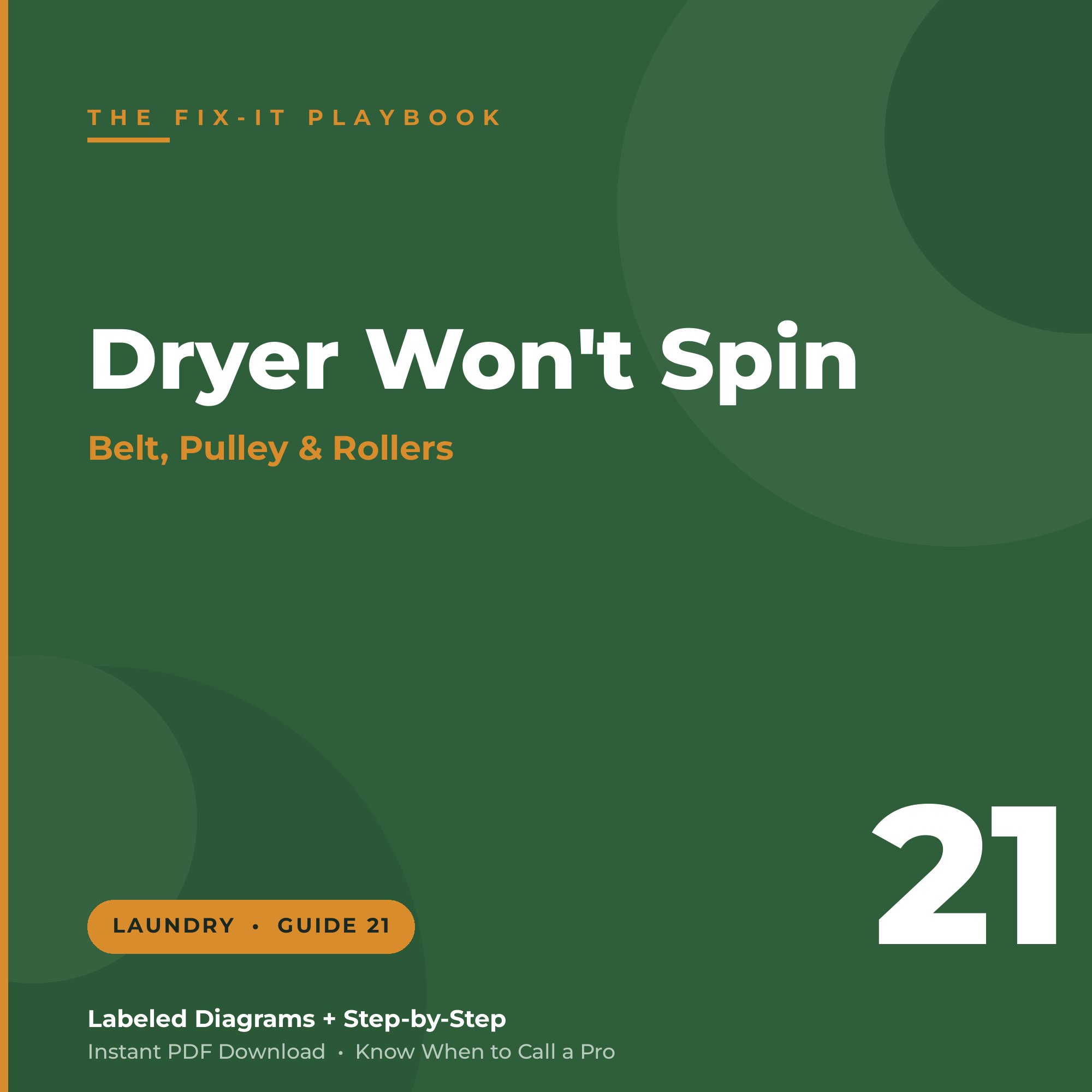 How to Fix a Dryer That Won't Spin