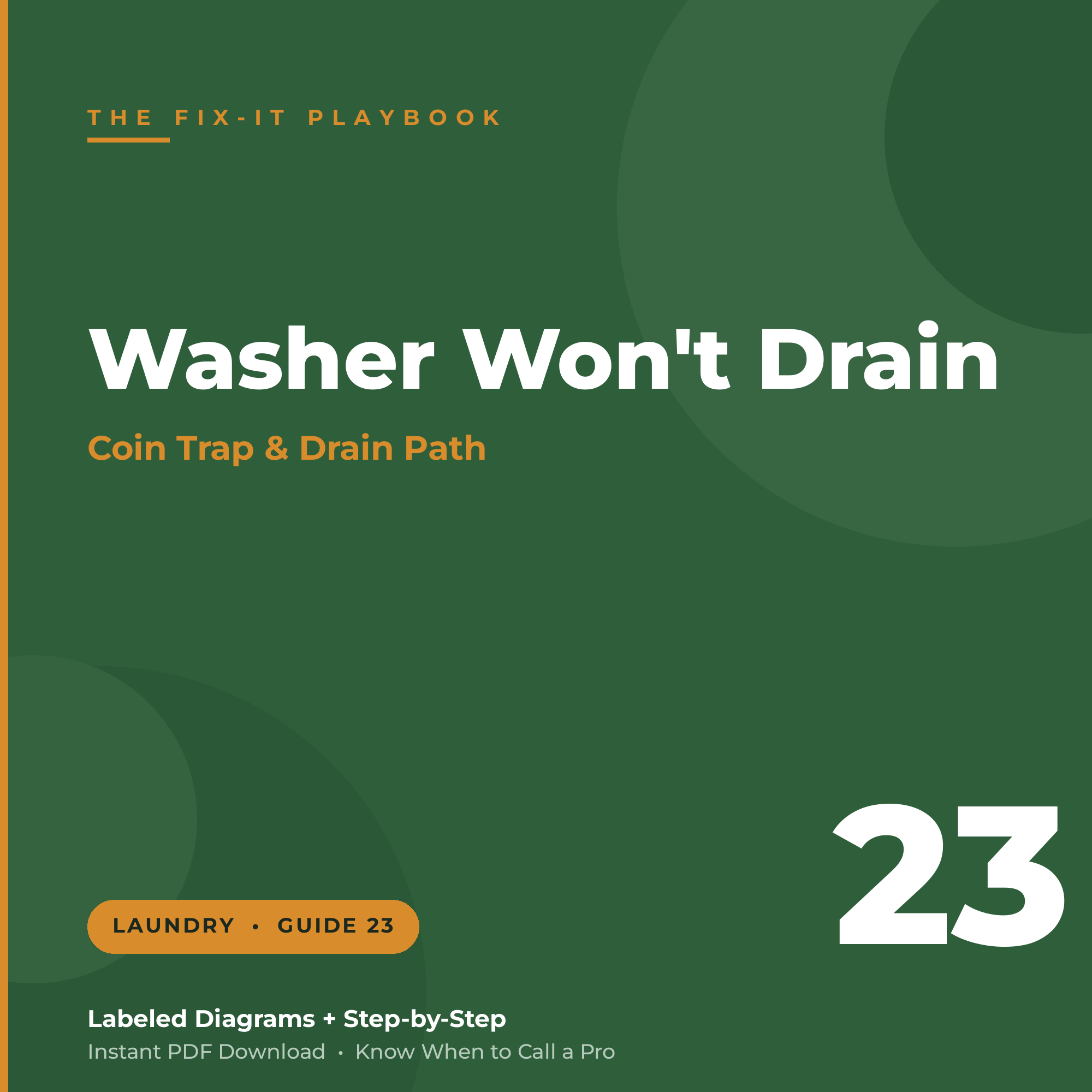 How to Fix a Washer That Won't Drain or Spin