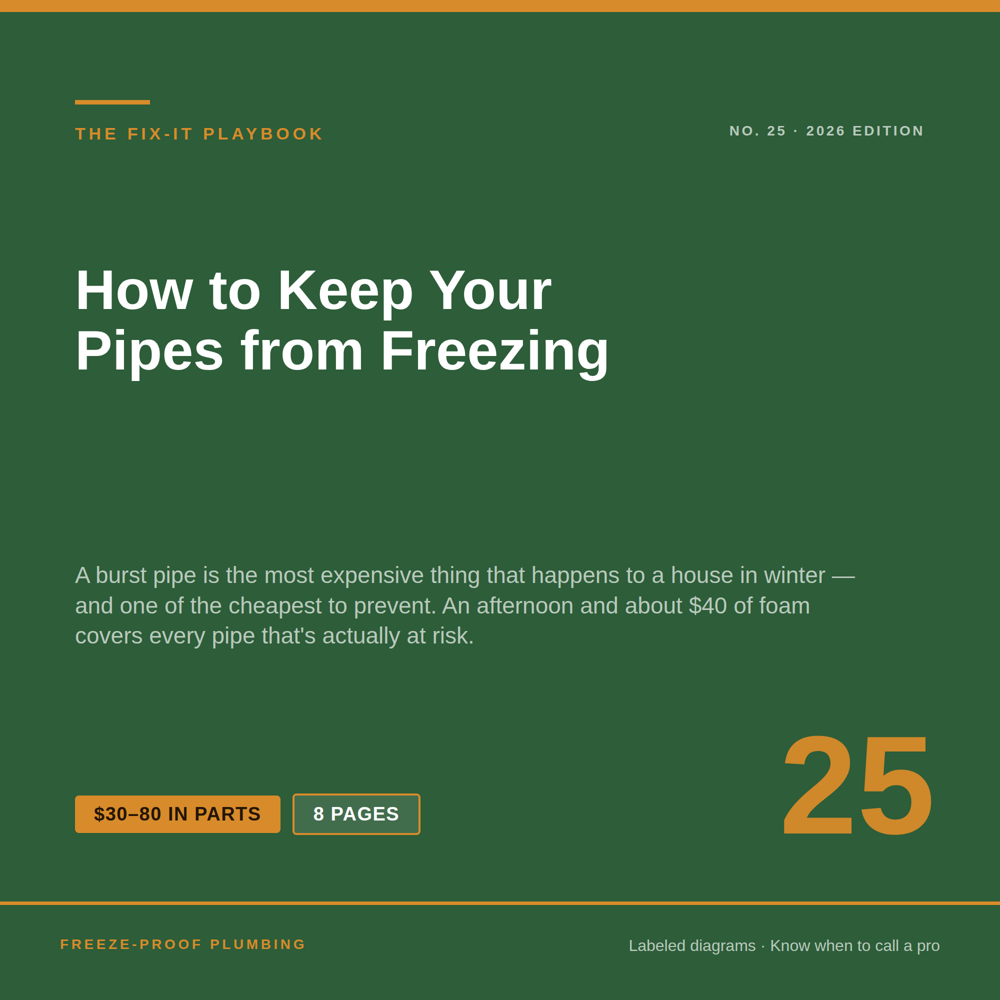 How to Keep Your Pipes from Freezing