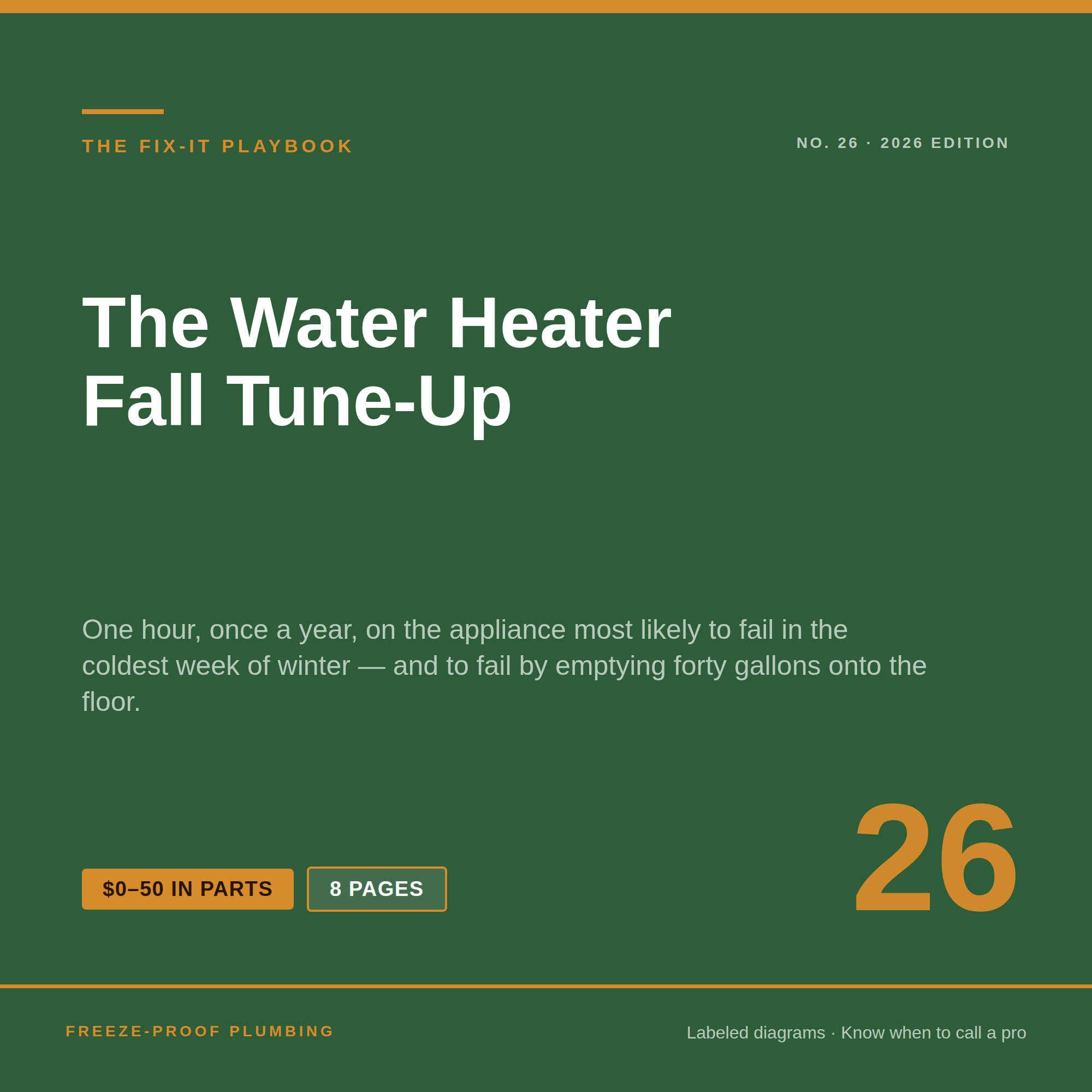 The Water Heater Fall Tune-Up