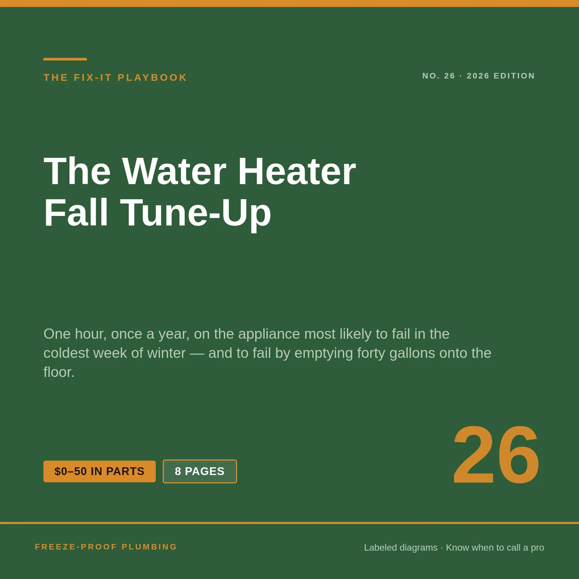The Water Heater Fall Tune-Up