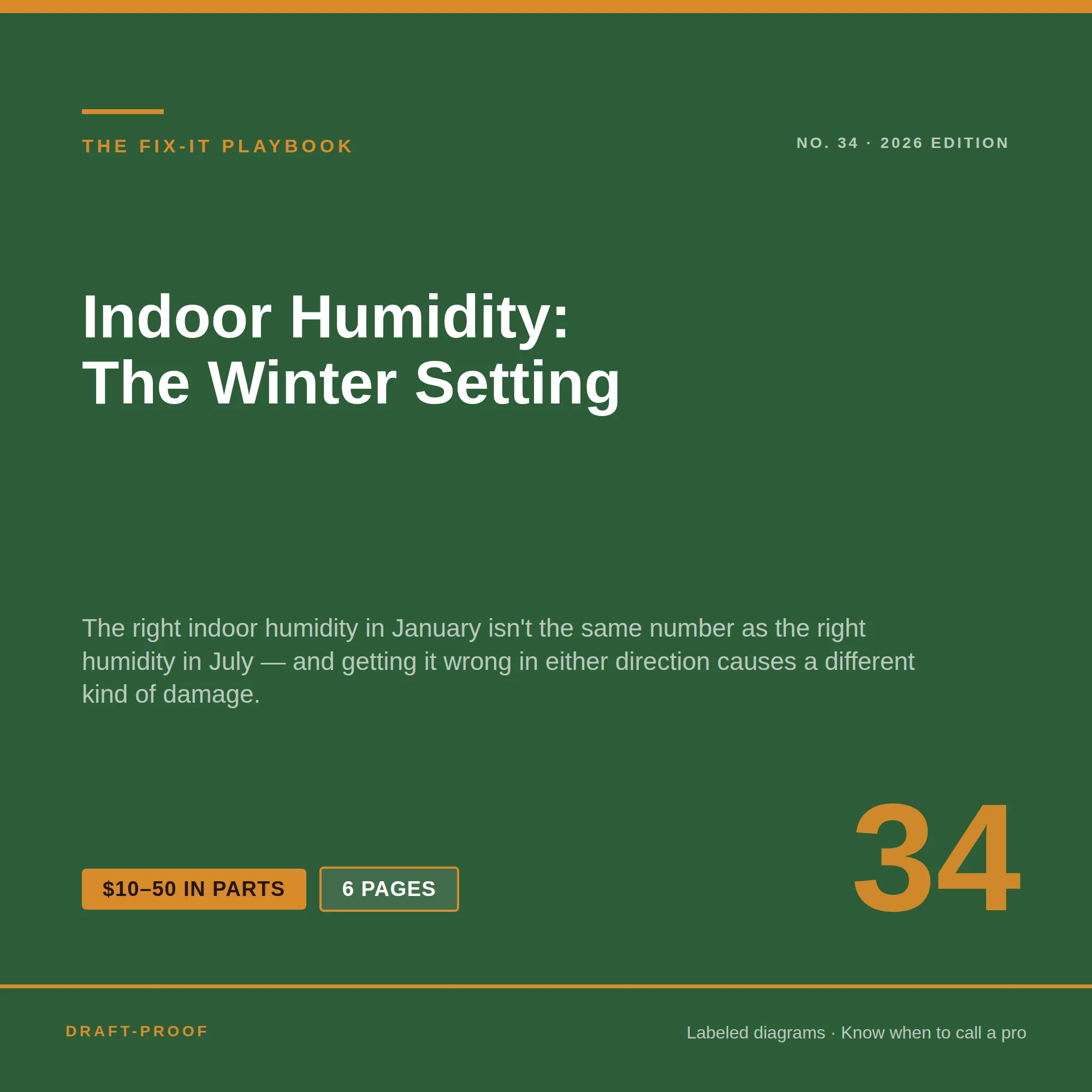 Indoor Humidity: The Winter Setting