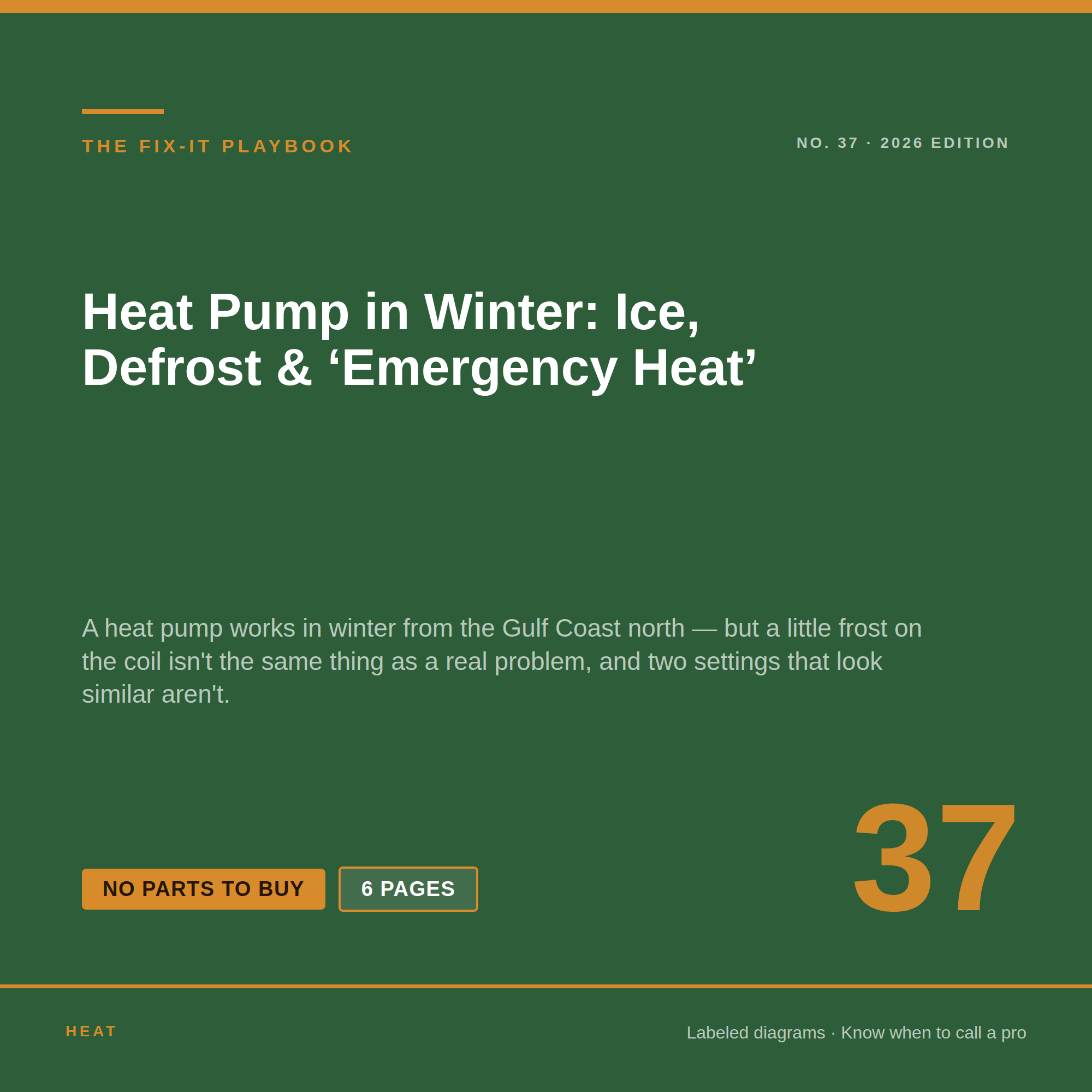Heat Pump in Winter: Ice, Defrost & Emergency Heat
