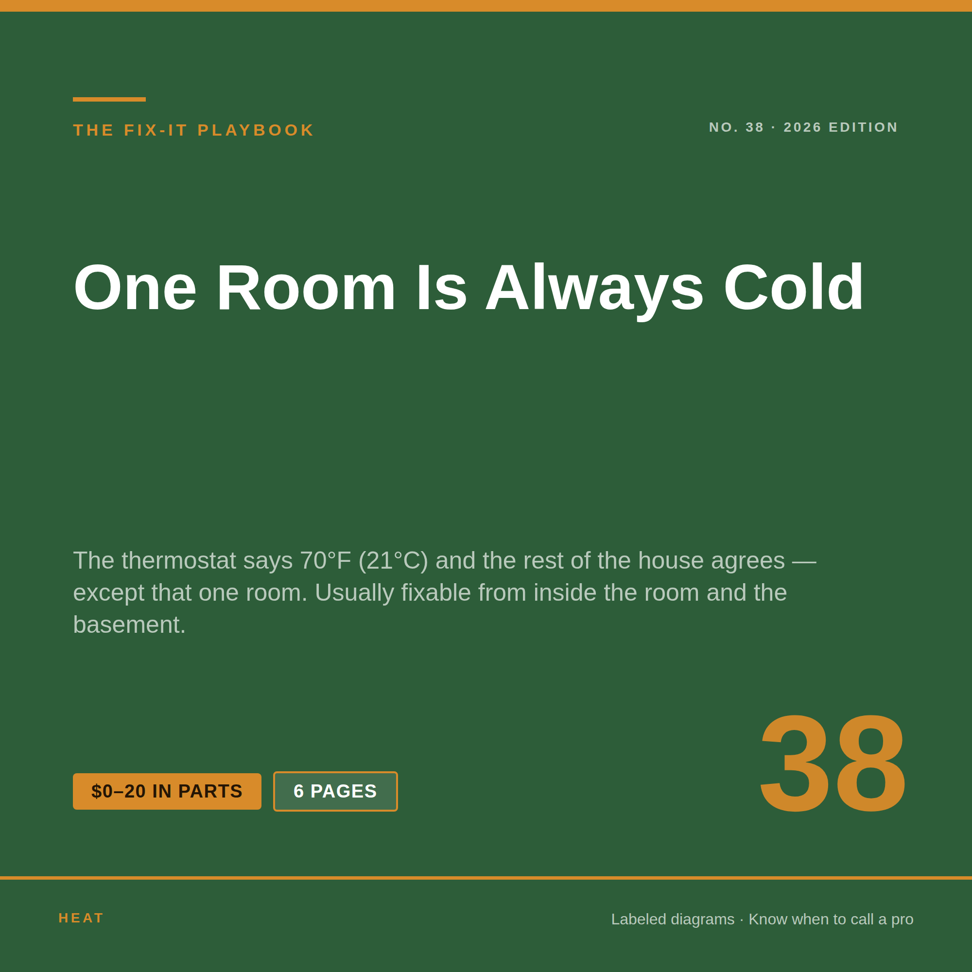One Room Is Always Cold