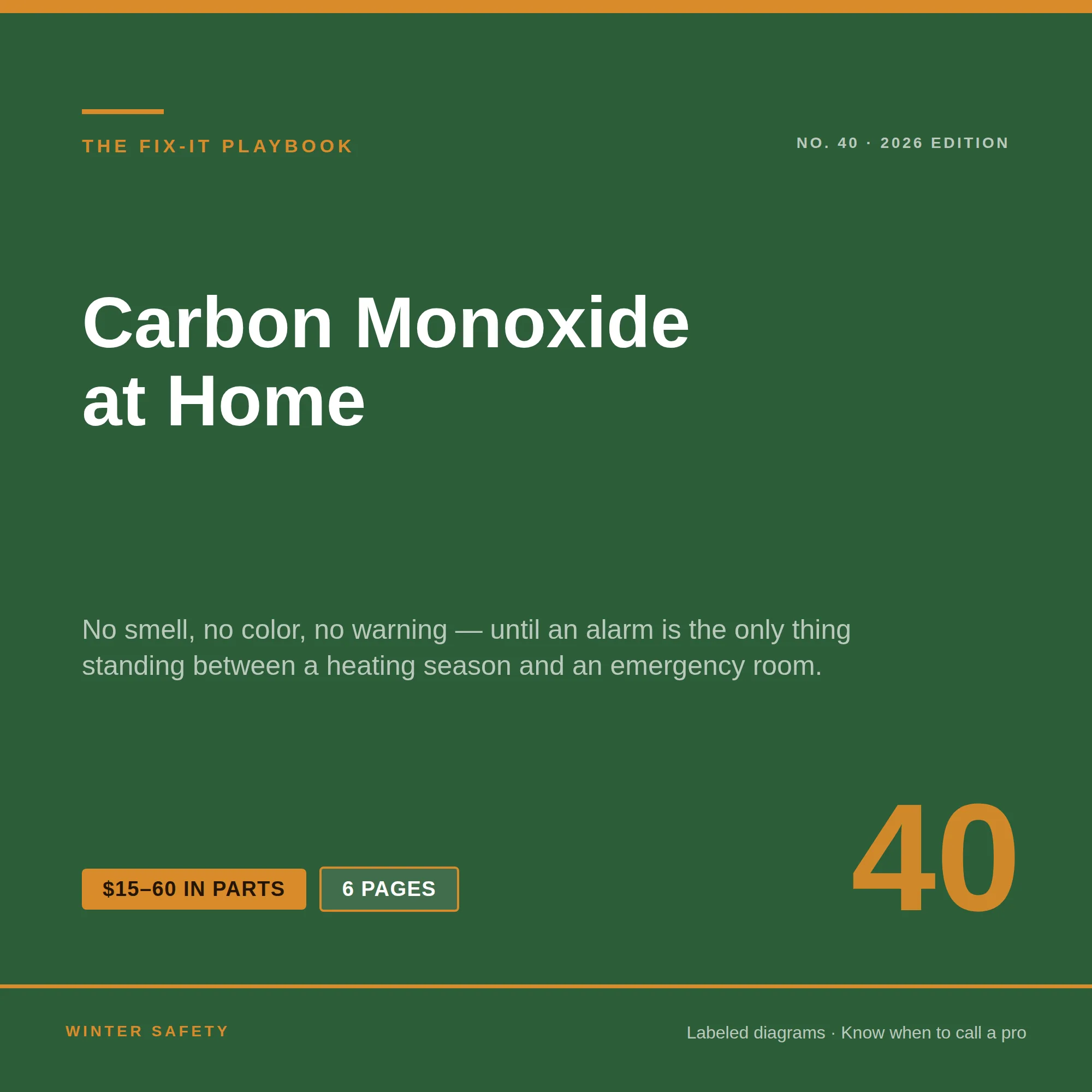 Carbon Monoxide at Home