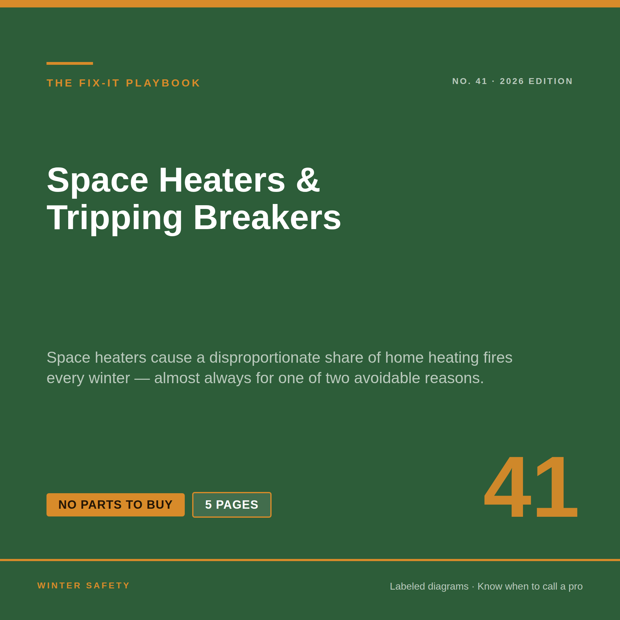 Space Heaters & Tripping Breakers